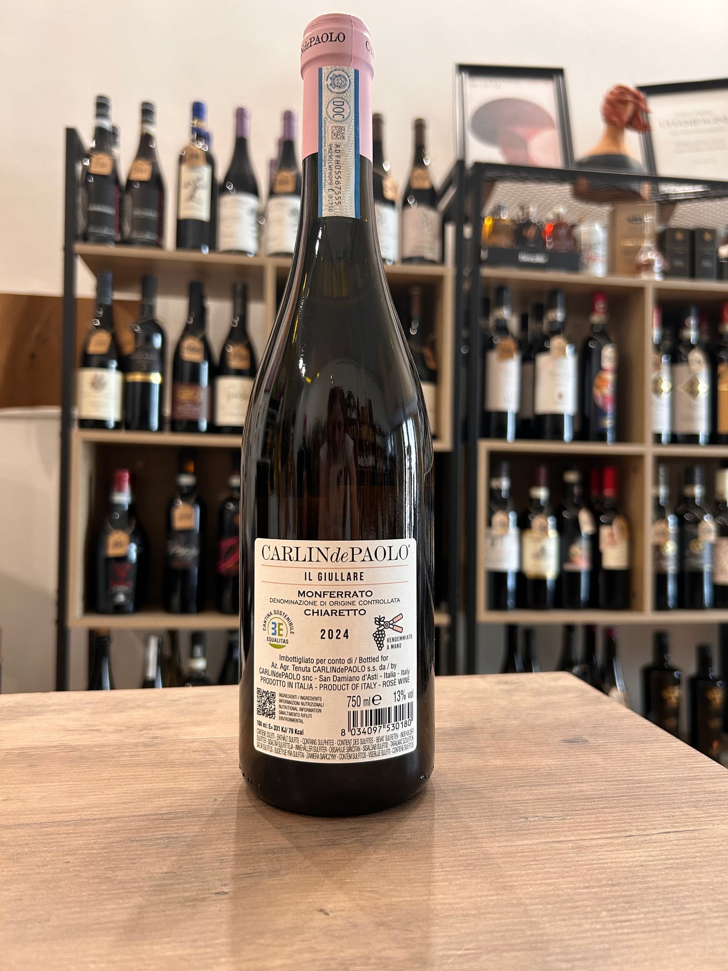 Il Giullare Monferrato Chiaretto DOC 2024 Carlin De Paolo