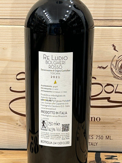 Lenovelire Re Ludio Bolgheri
